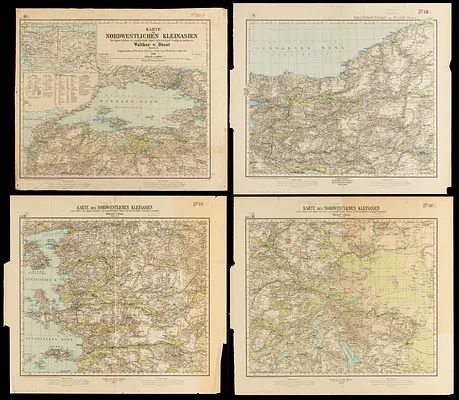 Karte des nordwestlichen Kleinasien