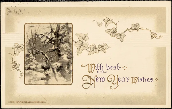 Nicola Sacco autographed note (postcard) signed to Bartolomeo Vanzetti, [Dedham], 31 December 1923