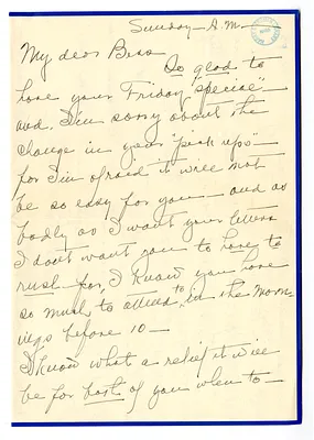 Letter from Madge Gates Wallace to Bess W. Truman