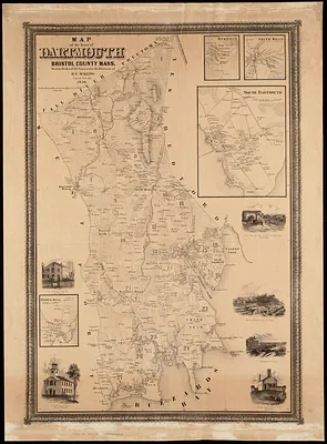 Map of the town of Dartmouth, Bristol County Mass