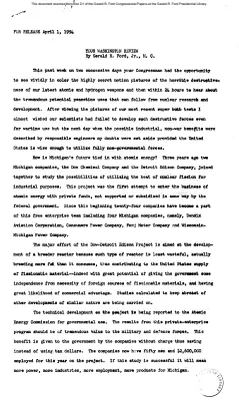 Ford Newsletter, Apr.-June 1954