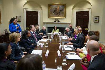 Meeting with President Barack Obama in honor of the 23rd Anniversary of the American with Disabilities Act