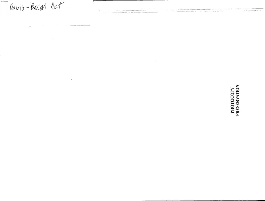 Davis – Bacon Act [National Performance Review – Labor]
