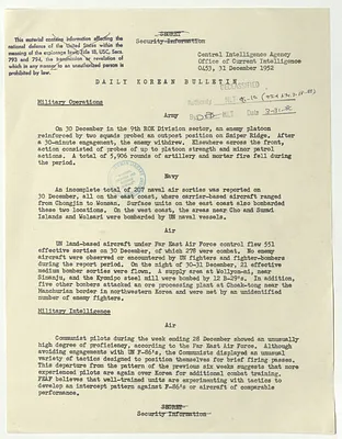 Memorandum, Daily Korean Bulletin