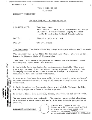 March 28, 1974 - Nixon, Ambassador Henry T. Tasca (Greece)