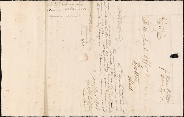William Porter to the Land Office, 13 November 1832