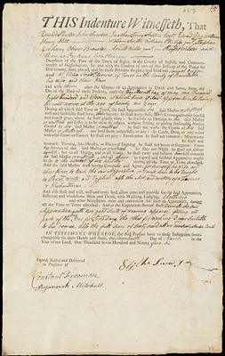 Samuel Gordon indentured to apprentice with Elisha Snow, Jr. of Truro, 17 March 1796