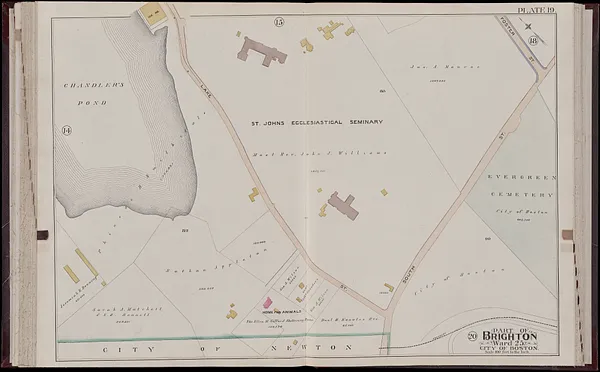 Atlas of the city of Boston, volume seven, Brighton, Mass.