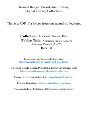 American Indian Leaders Advisory Council (2 of 7)