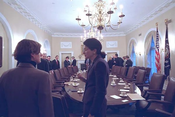 Members of Congress Attend a Meeting in the Cabinet Room at the White House