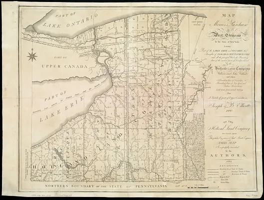 Map of Morris's Purchase or West Geneseo in the state of New York