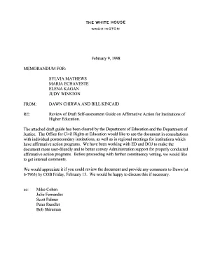 OCR [Office for Civil Rights] Handout on Affirmative Action [1]