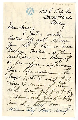 Letter from Myra Hornbuckle to Harry S. Truman