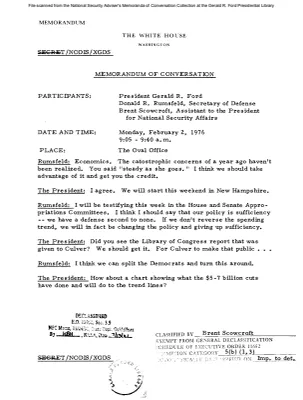 February 2, 1976 - Ford, Rumsfeld