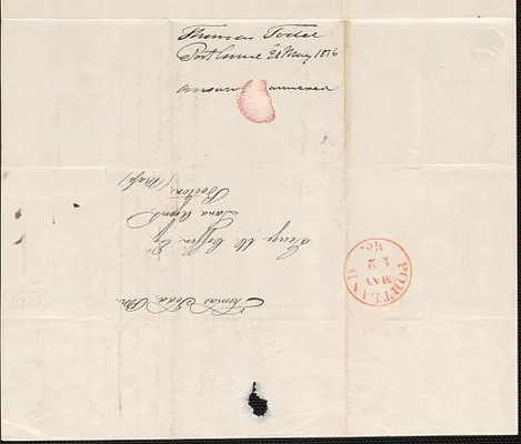 Thomas Todd to George Coffin, 21 May 1836