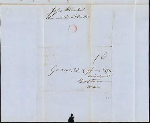Jesse Wheelock to George Coffin, 7 November 1850