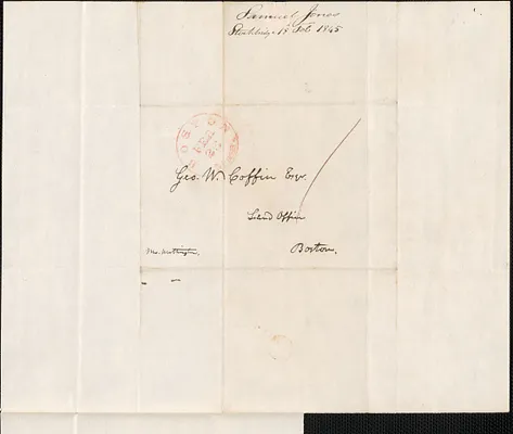 Samuel Jones to George Coffin, 18 February 1845