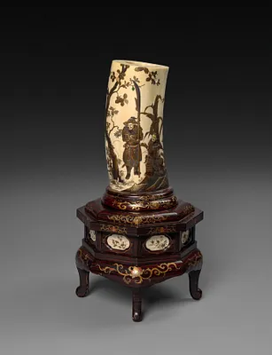 Ivory Tusk Vase