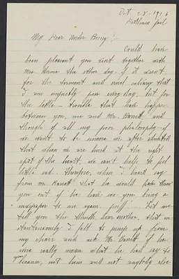 Herbert Brutus Ehrmann Papers, 1906-1970. Sacco-Vanzetti. Nicola Sacco and Rose Sacco: letters, 1926-1927. Box 16, Folder 10, Harvard Law School Library, Historical & Special Collections