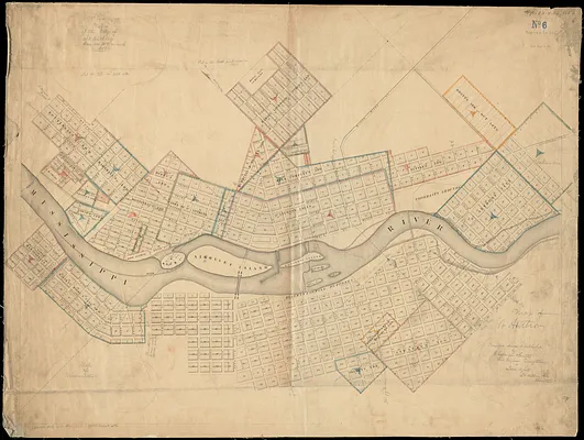 Map of the city of St. Anthony ; map of Minneapolis ; map of St. Anthony