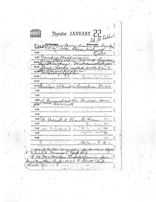 Lyndon Johnson's 1959 Desk Diary, beginning 1/22/1959
