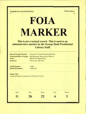 American Business Conference 4/7/92 [OA 7571] [3]