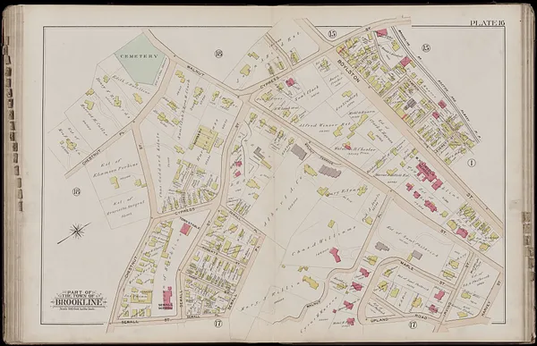 Atlas of the town of Brookline, Norfolk County, Massachusetts