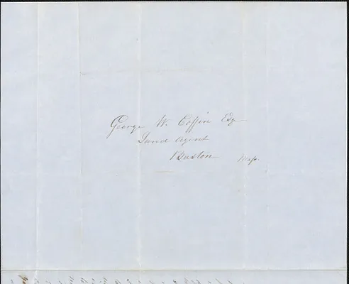 I. Bartlett to George Coffin, 5 February 1846