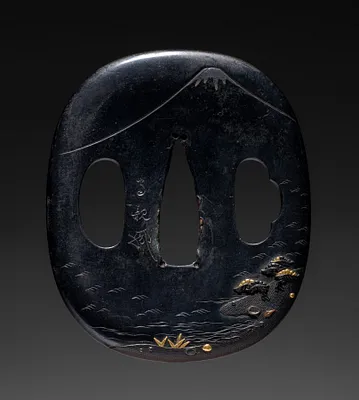 Sword Guard (Tsuba) with Mt. Fuji