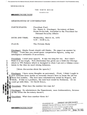 March 10, 1976 - Ford, Kissinger