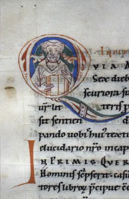 Leaf from Expositio in cantica canticorum; Sigillum sanctae Mariae; Neocosmus