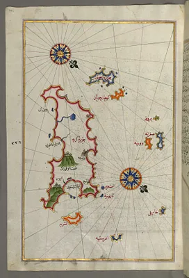 Map of the Islands of Karpathos and Kasos