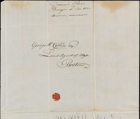Daniel Rose to George Coffin, 6 December 1832