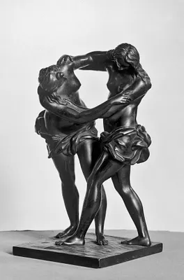 Two Women Wrestling