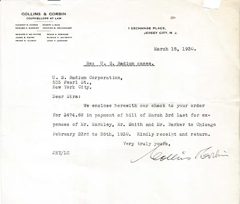 Letters Received, March 18, 1930