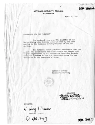 Memorandum from Sidney Souers to President Harry S. Truman