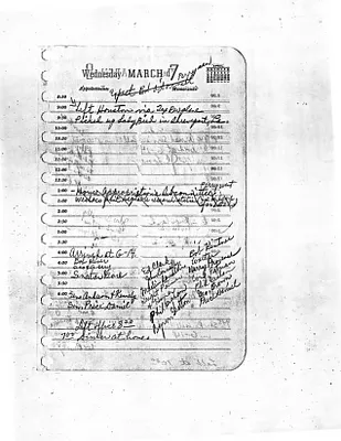 Lyndon Johnson's 1956 Desk Diary I, beginning 3/7/1956