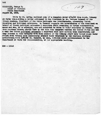 Cross Reference Memorandum
