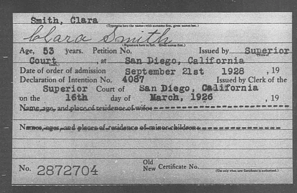 Smith, Clara - 1928