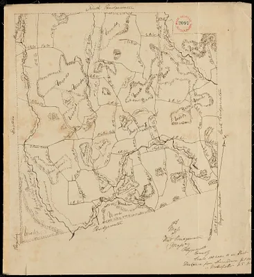 Plan of West Bridgewater, surveyor's name not given, dated 1830