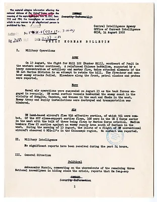 Memorandum, Daily Korean Bulletin