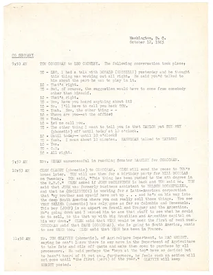 Summaries of Telephone Conversations