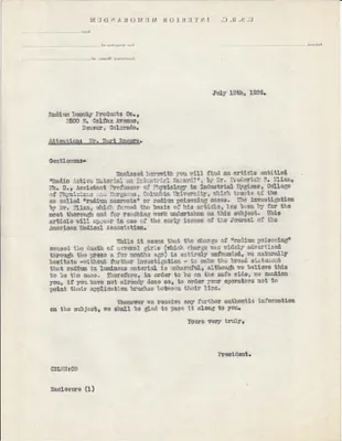 Letters Sent to Burt Rogers, July 12, 1926