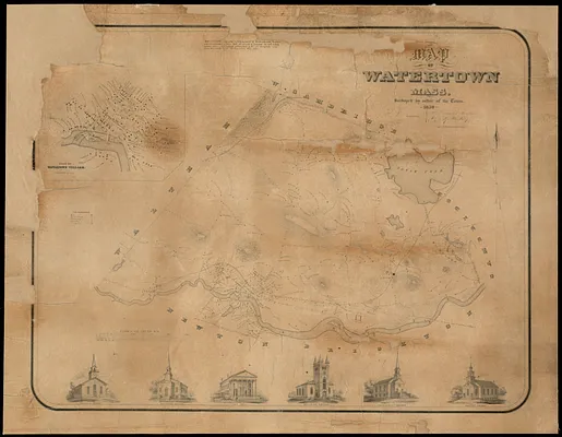 Map of Watertown, Mass.
