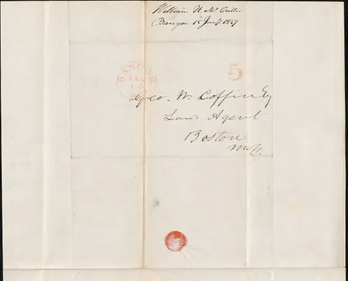 William H. McGrillis to George Coffin, 15 January 1847