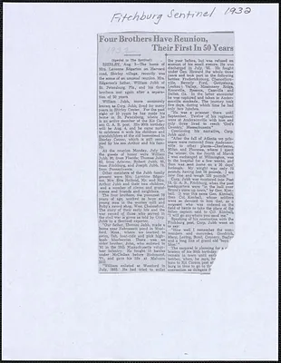 Four brothers have reunion, their first in 50 years