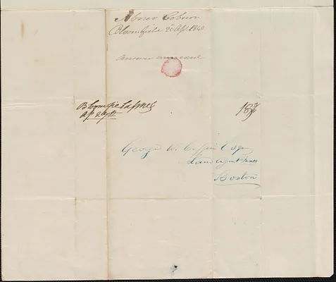 Abner Coburn to George Coffin, 25 April 1840