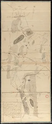 Plan of Oxford made by Sylvester McIntyre, dated April 1830