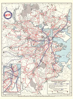 Metropolitan Transit Authority system route map