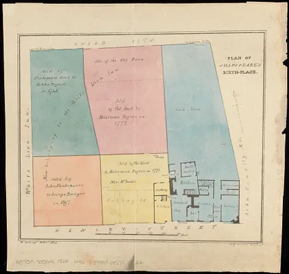 Plan of Shakspeare's birth-place